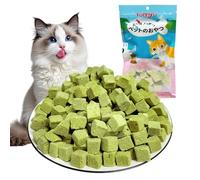 Onperpoe Katzengras Snack 40g Gefriergetrocknet Snacks Katzengras für Katzen Katzengraskörner Kauspielzeug Katze Zur Zahnpflege Zahnreiniger Haarallenentferun Steigerung des Appetits