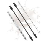 Onperpoe Manguera de leche compatible con Siemens eq6, tubo de leche de acero inoxidable y cepillo de limpieza (juego de 4 unidades) compatible con cafetera automática Siemens Eq6 Series Bosch