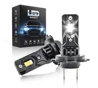 Onraying H7 LED, 55000LM 7500K Blanc Froid, 12V Ampoule H7 LED de Phares Voiture Automobile Avec Ventilateur, 900% Luminosité, 1:1 Mini Taille, IP68, Remplacemenes HalogèNes, Plug-N-Play