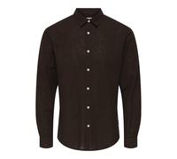 Onscaiden Life LS Solid Linen Camiseta Noos, marrón (Coffee Bean), XL