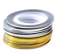 Onsinic 20 Rolls Plata del Oro del Arte del Clavo Tratamiento con Cintas Adhesivas Línea Brillante Decoración del Clavo Arte Tiras Adhesivas Adhesivos Tiras Extremidad del Clavo De DIY