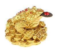 Onsinic Suerte Adornos Dinero Fortuna Feng Shui De La Rana De La Moneda De Mesa Decoración del Hogar