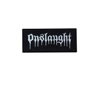 Onslaught Thrash - Parche de metal bordado para pegar con plancha, accesorio de recuerdo