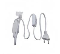 ONSSI Conector Enchufe con Interruptor para Tiras Led Neón 220V Ancho de 10 mm (Diámetro de la Luz Led 8 mm),Rectificador 8A IP65 Para Neon Led 220v Largo de 1M
