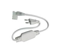 ONSSI Conector Enchufe para Tiras Led Neón 220V Ancho de 10 mm (Diámetro de la Luz Led 8 mm),Rectificador 8A IP65 Para Neon Led 220v Lagro de 50cm