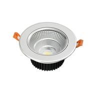 ONSSI® Foco Downlight LED 5W 500lm Marco Blanco Redondo Ø85mm Empotrables de Techo,Downlight Led Pequeño para Bar,Restaurante y Oficina Blanco Cálido