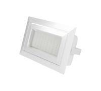 ONSSI Foco Proyecto de Techo LED 36W 3600lm,Rectangular 240x150 mm,Blanco Frío (CCT Regulable en Blanco-Neutro-Cálido), Marco Blanco Empotrado