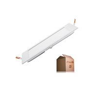 ONSSI Placa LED de Techo 12W Cuadrada 168x168 mm (Blanco Frío,6000k) Panel LED Superslim Marco Blanco Empotrado Downlight Led (Pack 5)