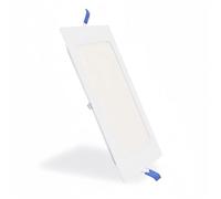 ONSSI Placa LED de Techo 12W Cuadrada 168x168mm,SuperSlim Panel LED Marco Blanco Empotrado Downlight Led (Blanco Neutro,4000k)