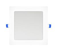 ONSSI Placa LED de Techo 12W,Cuadrada 168X168mm,SuperSlim Panel LED Marco Blanco Empotrado Downlight Led (Blanco Frío,6000k)