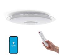ONSSI Plafon LED Magic 30W CCT+RGB,Lámpara de Techo con Altavoz Bluetooth Ø460mm,APP + Mando a Distancia