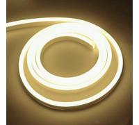 ONSSI® Tiras LED de Neón 220v (Blanco Neutro,25 Metros),12w/m COB Luz de Cuerda,Cada Corte de 10cm,Ip65 Impermeable con Enchufe de Interruptor y Pegatina,Neon Led Para Uso Interior y Exterior