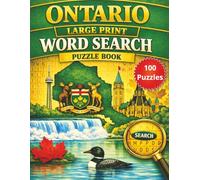 Ontario Large Print Word Search Puzzle Book: 100 Fun & Relaxing Puzzles for Adults and Seniors