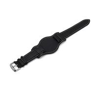 Onthelevel Correa de reloj de piel auténtica vintage de 18 mm, 20 mm, 22 mm, con alfombrilla para hombres y mujeres, 20mm, Cuero, A la moda