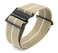 Onthelevel French Troops - Bolsa de paracaídas para cinturón elástico de nailon de 18 mm, 20 mm, 22 mm, Hebilla caqui, blanco y negro, 20mmm, correa, militar