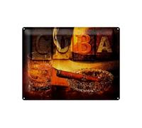 Ontrada Cartel de chapa (30 x 40 cm), diseño de cuba