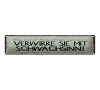 Ontrada Cartel de chapa de 46 x 10 cm con texto "verwirre sie mit Schwäsenn Deko Schild