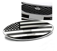 ontto 1 pieza 17,5 cm bandera americana parrilla delantera trasera portón trasero emblema adhesivo se adapta a Ford F150 F250 Explorer Edge Ranger Focus Ecosport insignia portón trasero cubierta