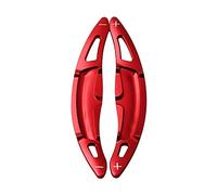 ontto 2 Extensiones de Palanca de Cambios para Volante por-sche Macan Panamera Cayenee 718 911 918 Spyder Shift Paddles de Aluminio, decoración para Coche, Color Rojo