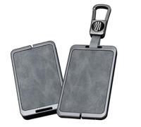 ontto Aleación de zinc cuero coche NFC tarjeta mando a distancia llave funda funda para Leapmotor C10 C11 C16 protección titular Shell coche llavero llavero accesorios gris