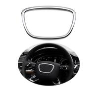 ontto Anillo decorativo para volante de coche, accesorio interior, apto para Audi A4 B6 B7 B8 A6 C6 A5 Q7 Q3 Q5 A3 8P S3 8V A4L A6L volante logo pegatina emblema Trim calcomanías cubierta para