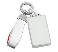 ontto Carcasa de TPU para mando a distancia para Volvo EX30 EX90 Polestar 1 2 3 4 2024 2025 NFC, funda protectora para llave de coche, funda protectora con llavero, color blanco