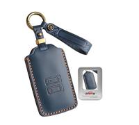 ontto Funda para llave compatible con Dacia Duster 2/3 Jogger Bigster 2023-2026 para Alpine A290 GTS para Mitsubishi ASX Colt 2023 2024 2025 de piel para llavero funda protectora azul