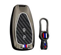 ontto Funda para llave de coche compatible con Chevy de 2 botones, funda de metal y silicona, protección completa para Onix Equino, Orlando, Cruze, Spark Sonic Camaro 2016 en adelante, color negro