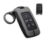 ontto Funda para Llave de Coche Compatible con Defender 90 Discovery Range Rover Sport P400e Evoque Velar Jaguar Mando a Distancia de Metal, Color Negro