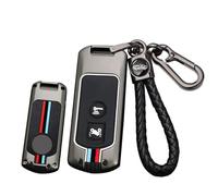 ontto Funda para llave de coche compatible con Honda Forza 250 350 X-ADV 750 SH150i SH300 150 PCX 125 SH125 JpADV150 funda para llave de motocicleta con llavero 2 botones negro