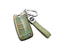 ontto Funda para llave de coche compatible con Hyundai Elantra Solaris I30 I30n I35 I40 Tucson Kona Genesis Accent Santa Fe 2017 - 2020 mando a distancia, carcasa de TPU verde