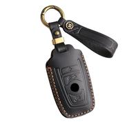 ontto Funda para llave de coche compatible con MW 1er F21 2er F22 F23 3er F31 F34 4er F32 F33 F36 6er F06 F12 F13 piel protección llavero negro negro