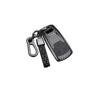 ontto Funda para Llave de Coche con Mando a Distancia para Audi A4 B98 S4 RS4 A5 F5 RS5 A6 A7 A8 D5 Q2 Q5 Q7 SQ5 SQ7 TT TTRS R8, Funda de plástico para Llave de Coche, Funda de Fibra de Carbono Negro