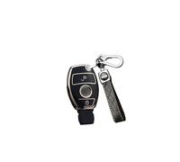 ontto Funda para Llave de Coche Inteligente para Mercedes Benz A B C E S M Clase Viano Vito Metris GLE GLC Mando a Distancia Funda Llavero TPU Funda Funda para Llave de 2 Botones Negro