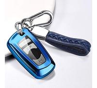 ontto Funda para Llave de Coche para BMW Serie 1 2 3 4 5 6 F10 F20 F25 F30 X3 X4 M3 M4 M5 3GT 5GT Accesorios para Mando a Distancia, Carcasa de TPU para Llaves de Coche Funda para Llave de 3/4 Azul