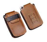 ontto Funda para llave para Lexus IS ES GS LX NX RC RX GS-F IS-F RC-F IS200 IS250 IS300 NX300h LX570 RX350 RX450h LS460 LX570 de piel con mando distancia para llavero accesorios para llavero marrón A