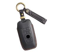 ontto Funda para llavero de 4 botones para BMW Serie 1 2 3 4 5 6 7 Series X3 X4 M2 M3 M4 M5 M6 GT3 GT5, funda de cuero para llave personalizada, tipo B, color negro
