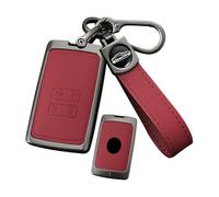 ontto Funda protectora para llave de coche compatible con Mitsubishi ASX Colt 2023 2024 2025 para Renault Rafale Alpine A290 GTS 4 botones carcasa de metal 4 botones A rojo