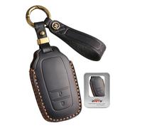 ontto Funda retro para llave compatible con Toyota CHR GR Sport 2023 Yaris Cross 2025 Hybrid Corolla Touring Sports 2024 de piel con mando a distancia para llave de coche con 2 botones, 2 Tasten