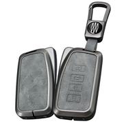 Ontto - Protector de Llave para Lexus de 4 Botones, Funda de Llavero Gris con Llavero, Marco de Metal para Llave de Coche RX is ES GS LS NX GX UX LX RC LC Series 2013-2017