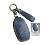 ontto Se adapta a Geely Tugella Atlas 2020-2024 X50 Geometry Coolray Emgrand Monjaro Preface, funda de piel para llave de coche, funda de mando a distancia, 4 botones-B azul