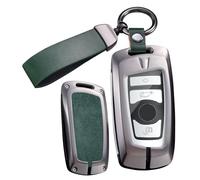 ontto - Soporte inteligente para llave de coche de 3/4 botones, compatible con BMW 1, 2, 3, 4, 5, 6, 7, series X3, X4, M2, M3, M4, M5, M6, GT3, GT5, Funda transparente para llaveros, marco de metal