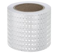 ONTWIE 10 cm x 10 m Cinta Reflectante Blanca, Cintas de Advertencia de Seguridad Reflectantes Bolsas para Exteriores