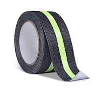 ONTWIE Anti-Slip Lumen, Cinta Antideslizante Seguridad, Cinta Adhesiva Respaldados, Usar Interiores y Exteriores, Cinta de Seguridad Antideslizante Fotoluminiscente Autoadhesiva, 50mm x 5m