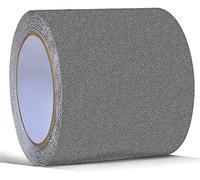 ONTWIE Cinta Adhesiva Antideslizante 10 cm x 5 m, Color Gris, de Alto Agarre, Cinta Adhesiva Antideslizante, Alta Tracción para Revestimientos de Escaleras