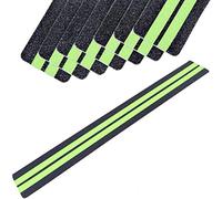 ONTWIE Cinta adhesiva antideslizante y que brilla en la oscuridad, 15 tiras precortadas de primera calidad, 80 granos antideslizantes y evita el riesgo para escaleras u otras necesidades de seguridad