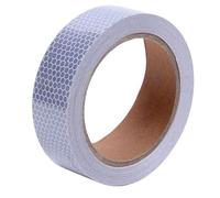 ONTWIE Cinta adhesiva reflectante de 2,5 cm x 5 m, pulsera de seguridad marina plateada, impermeable, sensible a la presión, para automóviles, bicicletas, camiones, caravanas