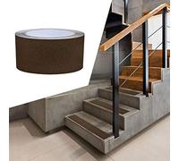ONTWIE Cinta de Agarre Antideslizante Marrón de Seguridad para Escaleras de 5cm x 10m, Banda de Rodadura Antideslizante de Alta Tracción/Fuerte Agarre Abrasivo