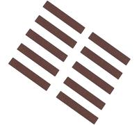 ONTWIE Cinta de tracción antideslizante, 10 tiras antideslizantes precortadas para exteriores, grano 80, bandas de seguridad antideslizantes - Cinta adhesiva antideslizante de 2 x 12 pulgadas para escaleras u otras necesidades de seguridad, color marrón