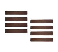 ONTWIE Tiras Antideslizantes de 2 x 12 Pulgadas, Cinta de Seguridad Marrón, Escaleras Antideslizantes Pisos de Madera 8 Piezas